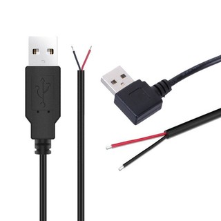 CLIP 5V Dây Sạc Dây Nối Dài Cho Đèn LED Quạt Lái Xe Đầu Ghi Nguồn Điện Cáp 2Pin Dây Trần 22AWG USB Nam