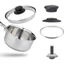 TOPTOOLCX 1 / 2 / 4 Núm Nắp Nồi, Bộ Phận Tay Cầm Đa Năng Nắp Chảo Tay Cầm, Dụng Cụ Nấu Ăn Nhà Bếp Tay Cầm Thay Thế Phụ Kiện Nhà Bếp Nắp Chảo Kính