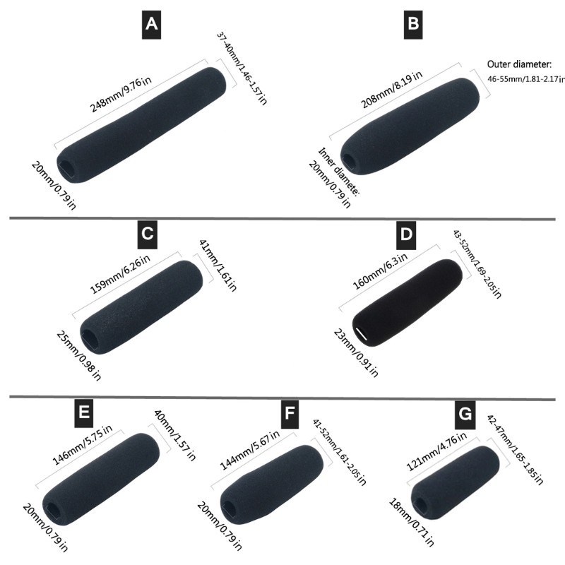 GOO Micro mật độ cao hơn Bọt Wndshield Kính chắn gió Mic xốp mềm
