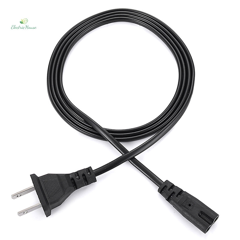 [Nhà Điện] Cáp Nguồn EU 2pin IEC320 C7 Dây Nối Dài Nguồn Cho Laptop Sạc Máy In Loa Vô Tuyến mới