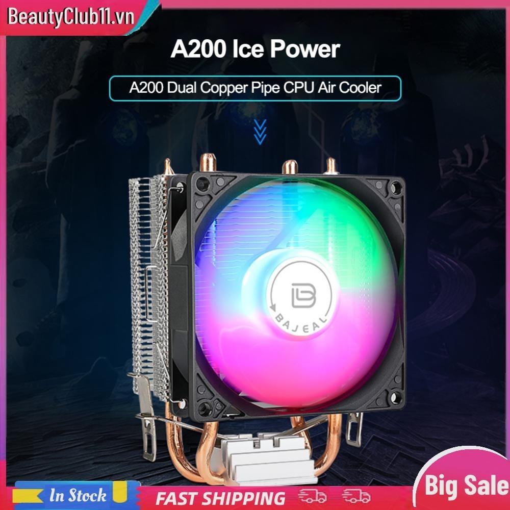 Quạt làm mát CPU 3PIN Silent RGB cho Intel LGA775 1150 / 1151 / 1155 ...