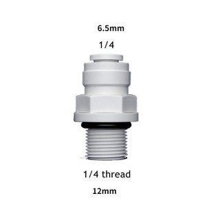 Thẳng RO Lắp Nước 17 Loại Nam Nữ Chủ Đề 1 / 4 3 / 8 Khớp Nối Ống PE Đầu Nối Ống Lọc Nước Ngược Thẩm thấu Phần