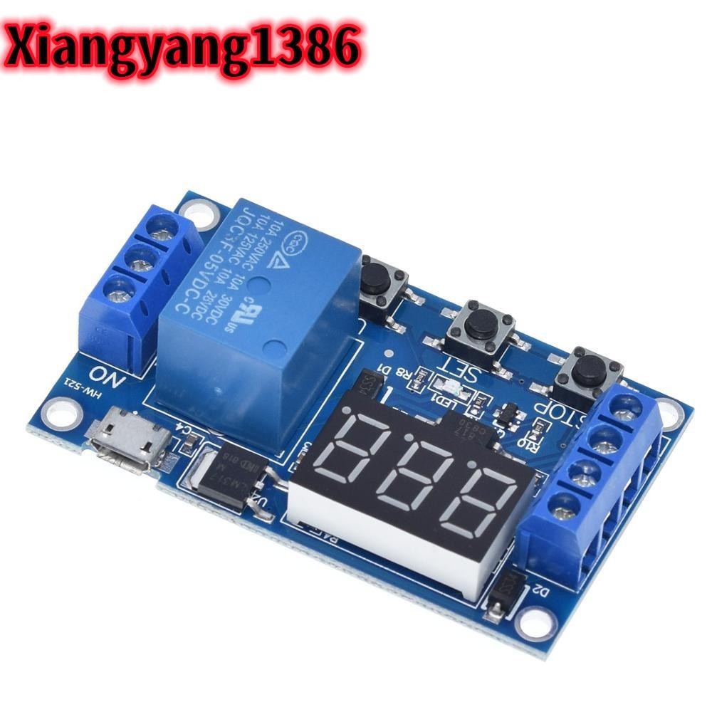 Dc 6-30V Hỗ Trợ Micro USB 5V Màn Hình LED Tự Động Hóa Chu Kỳ Trễ Hẹn ...