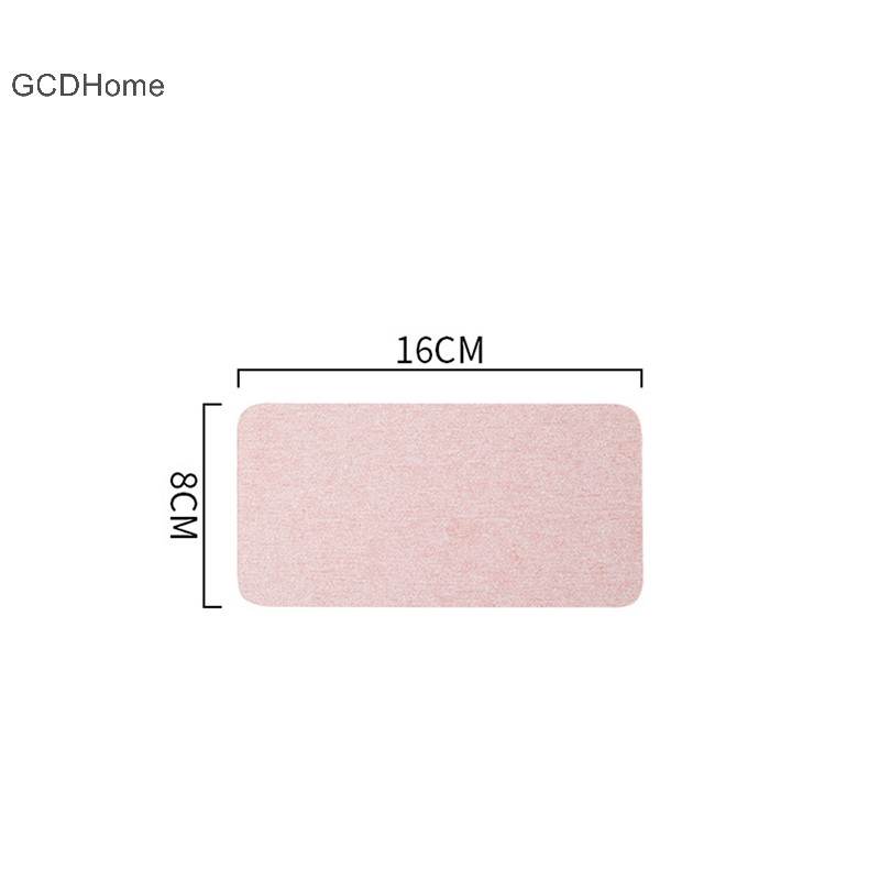 Gcdhome Home Diatomite Thảm Chống Thấm Nước Tấm Lót Chịu Nhiệt Coaster Diatomaceous Vòi Bồn Rửa Nhà Bếp Nhanh Khô Chống Trơn Trượt Thảm HOT