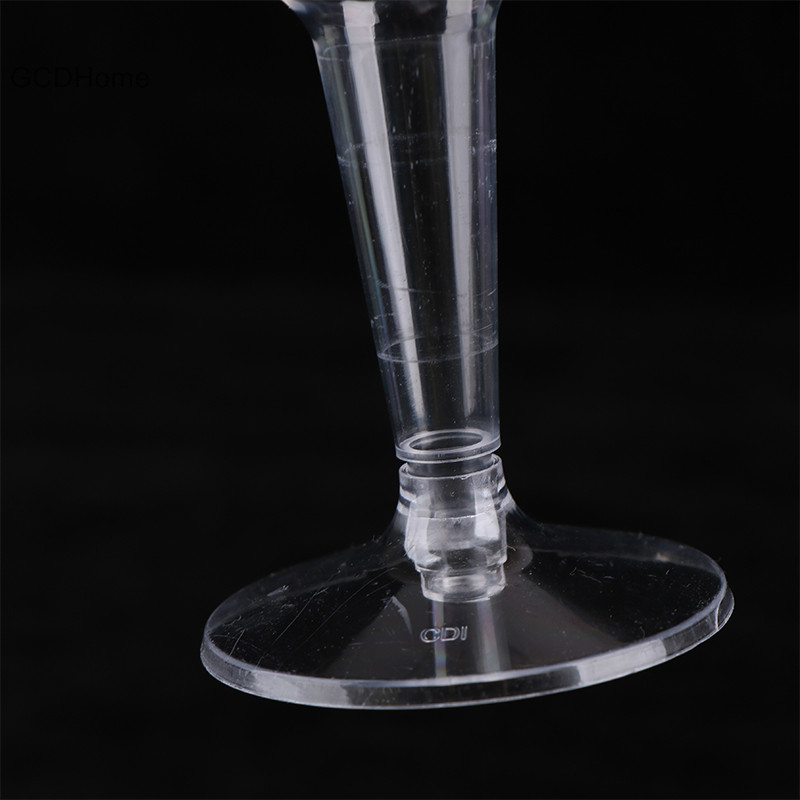 Gcdhome 10 Chiếc Nhựa Trong Suốt Champagne Cocktail Thanh Cốc Đậu Kính Drinkware Cho Tiệc Sinh Nhật Lễ Hội Kỷ Niệm Lễ Hội HOT
