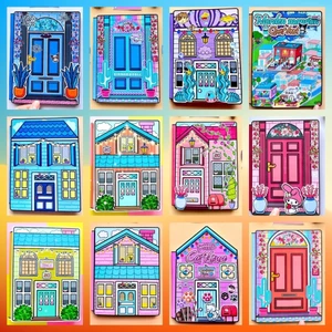 Bộ Sách Giấy Toca Boca DIY Yên Tĩnh Cho Nhà Búp Bê Búp Bê búp bê giấy ngôi nhà búp bê nhà búp bê giấy toca boca