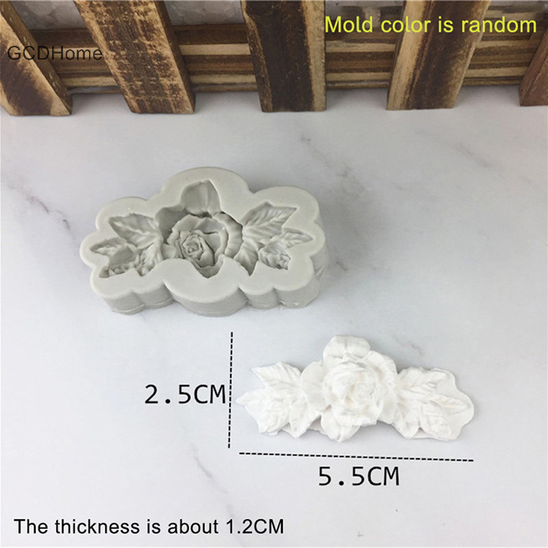 Gcdhome 1 Bó Hoa Silicon Mềm Khuôn Kẹo DIY Khuôn Làm Bánh Khuôn Máy Nướng Khuôn Nóng