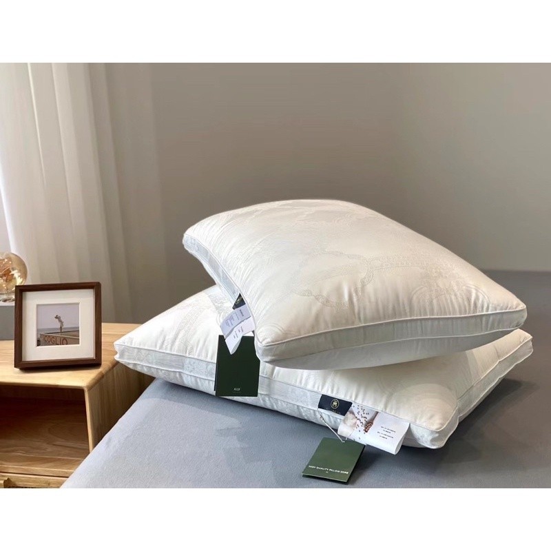 (RG56) (1 Đôi) Ruột Gối Bông Xơ Đậu Nành Nguyên Chất Vỏ Tencel 100s Cao Cấp - Memminbedding Luxury