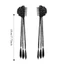 DELMER 2 Cái Xoắn Bím Dài, Phong Cách Mới Hanfu Mũ Đấm Bốc Tóc Giả Bím Tóc Giả, Kẹp Móng Vuốt Mát Lông Tơ Chiên Bột Đôi Đuôi Ngựa Tóc Giả Đảng