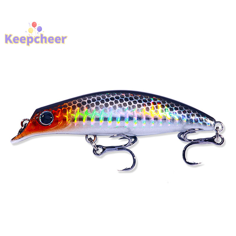 [Keepcheer] Mồi câu cá Minnow 7.4g 7.9cm Chìm nước đầy đủ Accesorios Cá chép Bass Mồi câu cá nhân tạo [Mới]