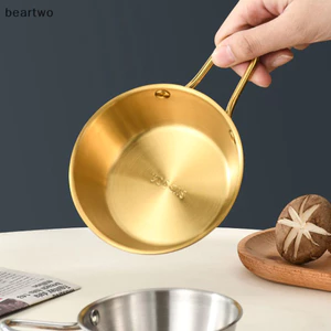 < Beartwo > Bát rượu gạo tròn có tay cầm bằng thép không gỉ Bát đựng nước sốt thực phẩm gia dụng Cốc Bộ đồ ăn Đồ ăn Đồ dùng nhà bếp Đẹp