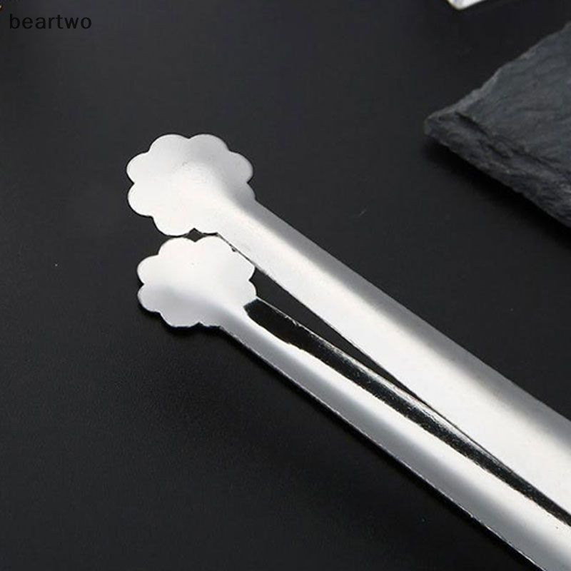 < Beartwo > 1 Kẹp Đá Mini Kẹp Đường Thép Không Gỉ Dụng Cụ Nhà Bếp Đẹp