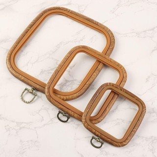Vòng thêu JKDESIGN, Khung thêu hình bát giác hạt gỗ / Vuông / Hình chữ nhật / Lục giác, Dụng cụ co giãn thủ công DIY Needlecraft