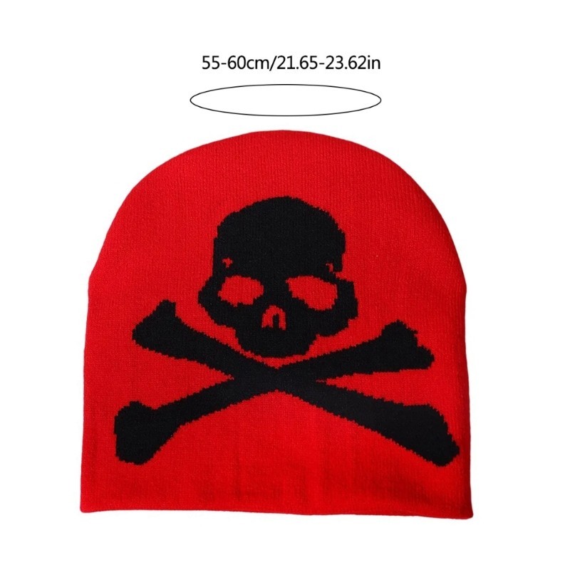 KING Beanies Skeleton Họa Tiết, Chống Gió, Phù Hợp Cho Thiếu Niên Mùa Đông