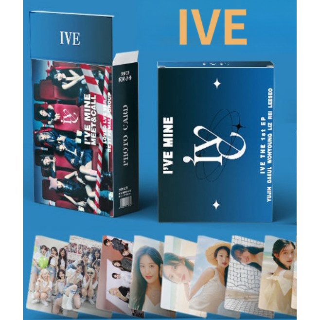 IVE SWITCH Hologram Laser Lomo Cards DIVE SCOUT QUẠT thứ 3 CLUB Photocards I 'VE MINE WANNYOOUNG SOLO YUJIN LIZ LEESEO REI GAEUL Kpop Bưu thiếp ba chiều