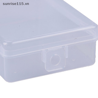 Hộp đựng nhựa trong suốt SSVN 9cm * 6,5cm * 3cm Hình vuông trong suốt đa năng.