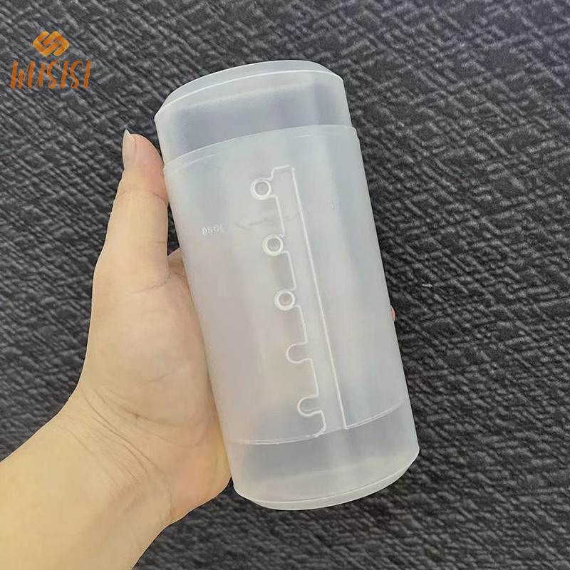 [Wusisi] Hộp đựng cọ trang điểm bằng nhựa trong suốt Hộp đựng mỹ phẩm du lịch Túi đựng cốc Bảo quản chống nước chống bụi MỚI