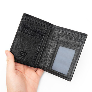 Ví da bò nam cao cấp FTT Leather thiết kế đơn giản nhiều ngăn đựng thẻ, đựng card