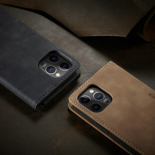 Business Shell CaseMe cho IPhone XR Case 11 12 13 Mini Xs 6 6s 7 8 Plus SE2020 Retro Da Từ Sách Ví Điện Thoại Lật Cho IPhone XR Case