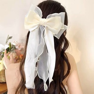 Kẹp Tóc Ruy Băng Nơ Quá Khổ - Ngọt Ngào, Phong Cách INS - Kẹp Đầu Nơ - Dành Cho Hàng Ngày, Mặc Tiệc - Phụ Kiện Tóc - Kẹp Tóc Đuôi Ngựa