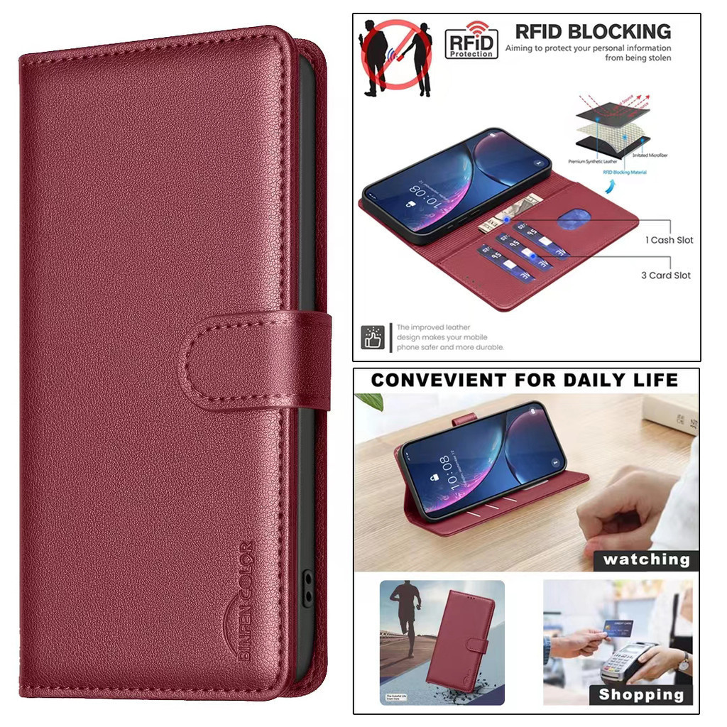 Ốp Điện Thoại Lật Thời Trang Mới Cho Samsung Galaxy A03S A02S A05S A13 A14 A23 A24 A25 A33 A34 A35 A53 A54 A55 A72 A73 M23 M13 M15 M55 M62 Vỏ Ví Lật Da PU Có Khe Cắm