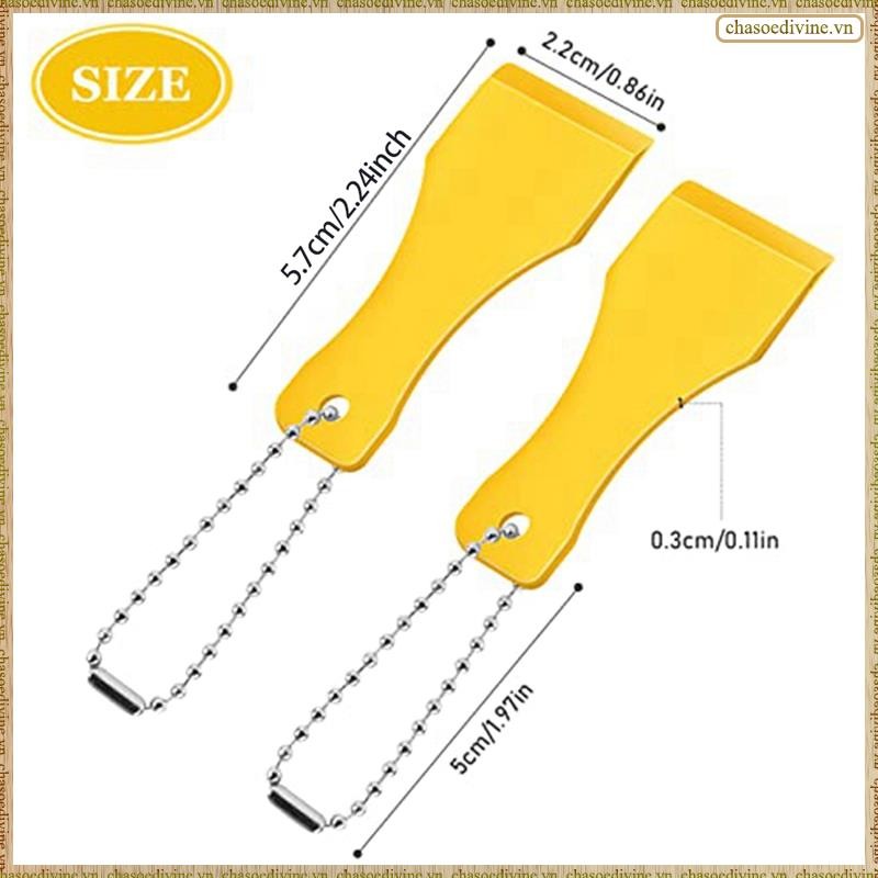 [K O G X] 20 Chiếc Dụng Cụ Cạo Nhựa Móc Khóa Xổ Số Vé Scratcher Dụng Cụ Móc Khóa Cạp Cho Xổ Số Tcket Scratcher Móc Khóa