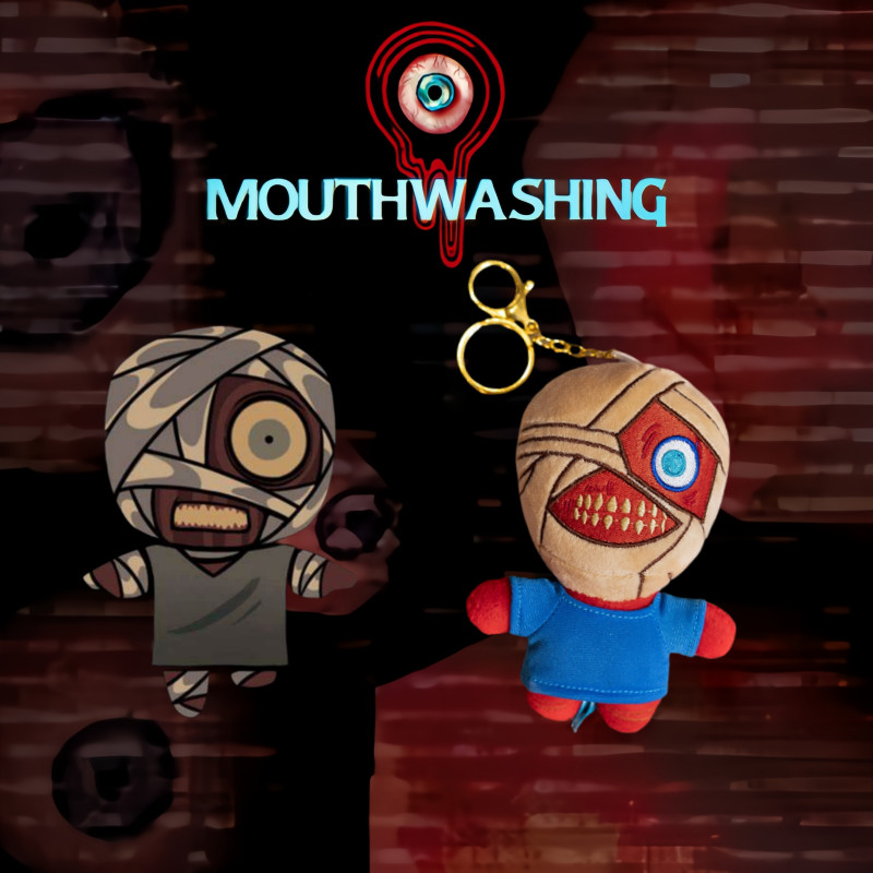 Mouthwashing Trò chơi Đồ chơi sang trọng Trò chơi kinh dị Sang trọng Búp bê Mặt dây chuyền Móc khóa Trò chơi kinh dị Ngoại vi Đồ chơi nhồi bông Ba lô Trang trí Búp bê Bạn bè Quà tặng sinh nhật cho người hâm mộ