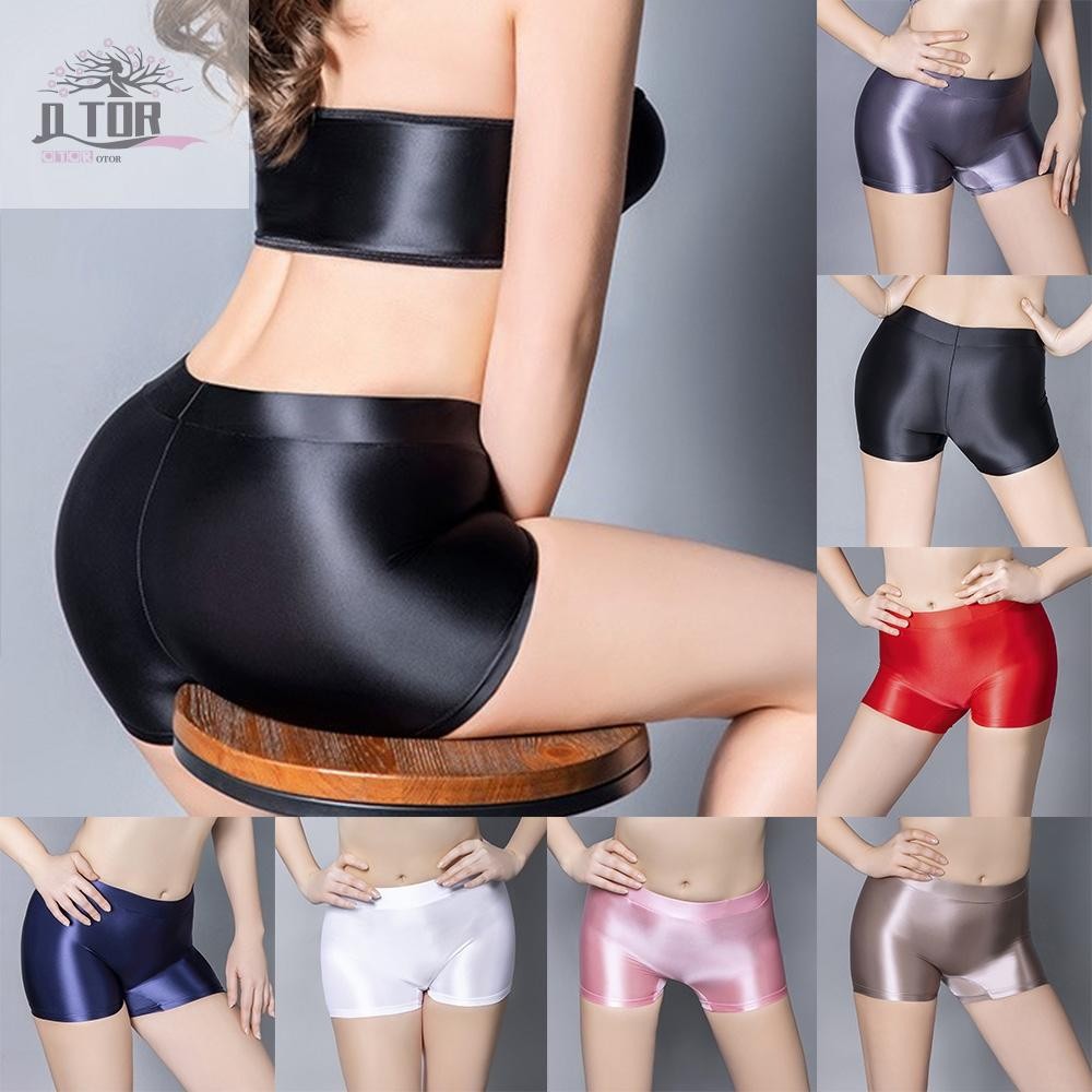 Quần Short Nữ Quần Đùi Đồ Lót Bóng Nylon Opaque Quần Lót Thoáng Khí