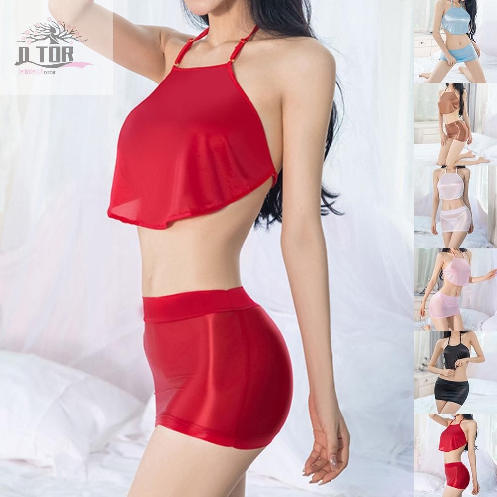 Đồ lót gợi cảm trong suốt siêu mỏng Quần lót co giãn dây chữ G Bóng