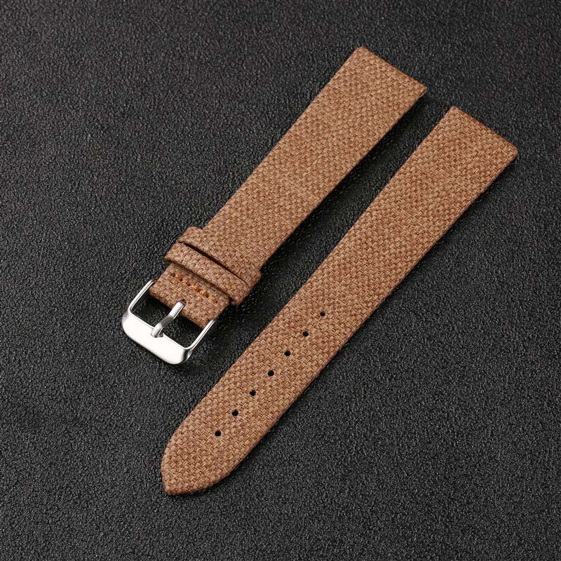Dây đeo đồng hồ bằng da Nylon Denim siêu mỏng 18mm 20mm 22mm 24mm Vải dệt đơn giản Chính hãng bằng da PU Dây đeo đồng hồ Vòng đeo tay nam nữ màu đen xanh