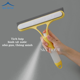 Cây Lau Kính Đa Năng 3in1 Kèm Bình Xịt, Cây Gạt Nước Nhà Tắm Thông Minh, Tiện Lợi LK01 - NGÓI HOME