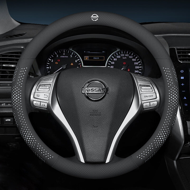 Bọc vô lăng ô tô siêu mỏng, da siêu mỏng chống trượt và thấm mồ hôi cho Nissan Nismo Sentra Skyline n16 R34 X Trail Teera Navara Kick March Tiida Sylphy Note