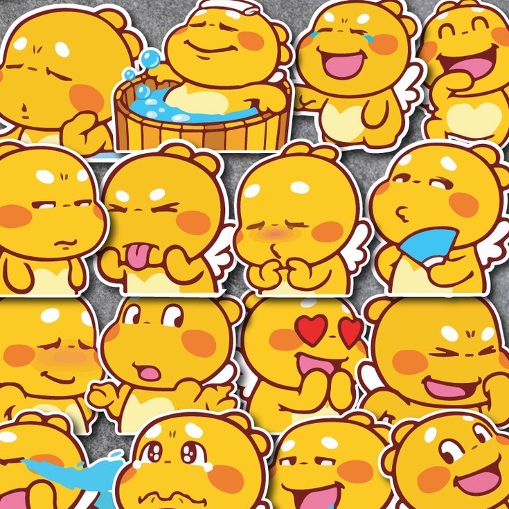 50 Sticker Qoobee chống nước sticker dán laptop, điện thoại, đàn guitar, mũ bảo hiểm, vali