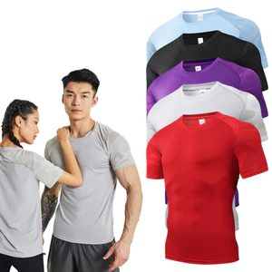 Áo thun thể dục chạy bộ thoáng khí Unisex Ice Silk mới 2025