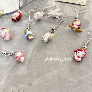 Dây đeo điện thoại & Móc khóa Phụ kiện cho điện thoại Phiên bản Mini dễ thương KT Cat Melody DIY Chain CCD Túi máy ảnh Mặt dây chuyền