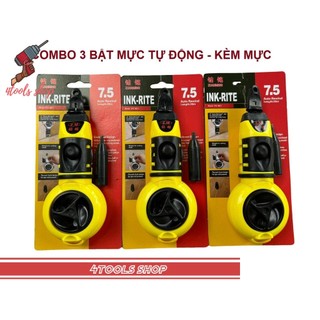 Combo 3 bật mực tự động 10m, búng mực tự rút đa năng độ chính xác tuyệt đối để đánh dấu công trình cho thợ xây dựng