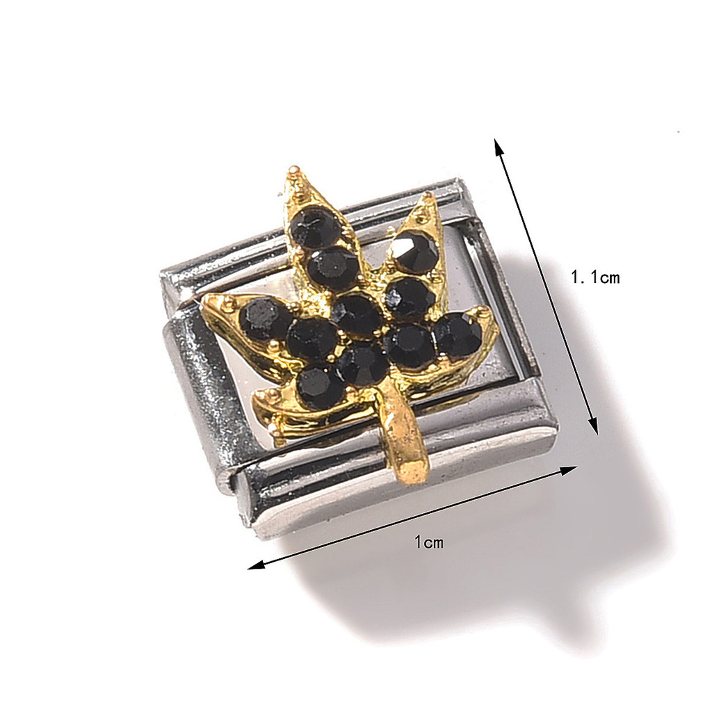 Thép không gỉ Love Bow Ý Mô-đun lắp ráp tháo gỡ Vòng tay Diy Phụ kiện trang sức