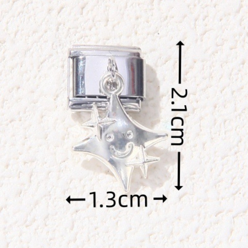 Mẫu Mới Thép Không Gỉ Ý DIY Charm Vòng Tay Cây Sống Trái Tim Cờ Cầu Vồng Mô Đun Đàn Hồi Vòng Tay