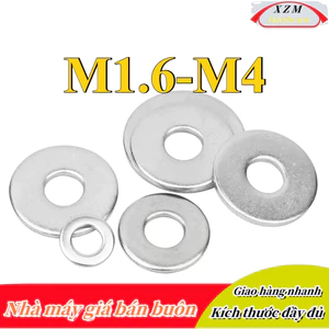 Vòng đệm, Long Đền phẳng inox 304 cho ốc lục giác M1.6 / M2 / M2.5 / M3 / M4 (XZM-XDM-1)