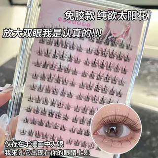 Tự dính 120 Lông mi giả hướng dương dung tích lớn Phân đoạn mô phỏng tự nhiên