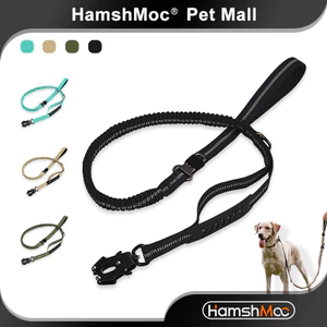 Dây xích chó HamshMoc 2 trong 1 Co giãn cao Dây dẫn thú cưng mạnh mẽ Dây an toàn ô tô đa chức năng có tay cầm thoải mái cho chó cỡ vừa lớn Phụ kiện ngoài trời