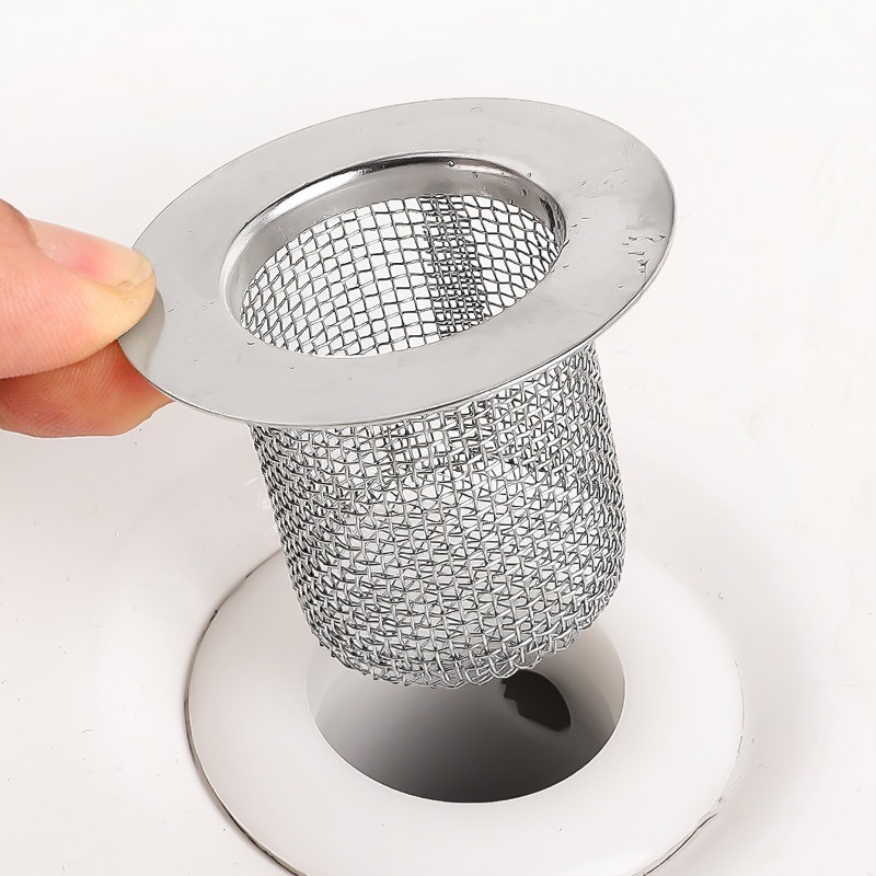 1 / 2 / 4 Phòng Tắm Vệ Sinh Sàn Thoát Nước Lọc Lưới Chống Tắc Bồn Rửa Nhà Bếp Bằng Thép Không Gỉ Lọc Chống Mồ Hôi Niêm Phong Bao