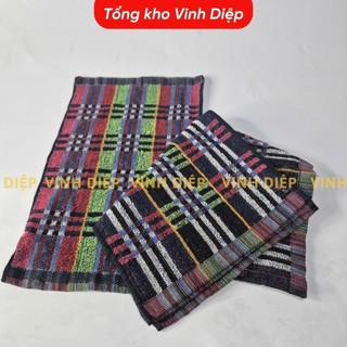 Combo 10 chiếc khăn mặt, khăn lau đa dụng họa tiết thổ cẩm khổ to 25x38cm