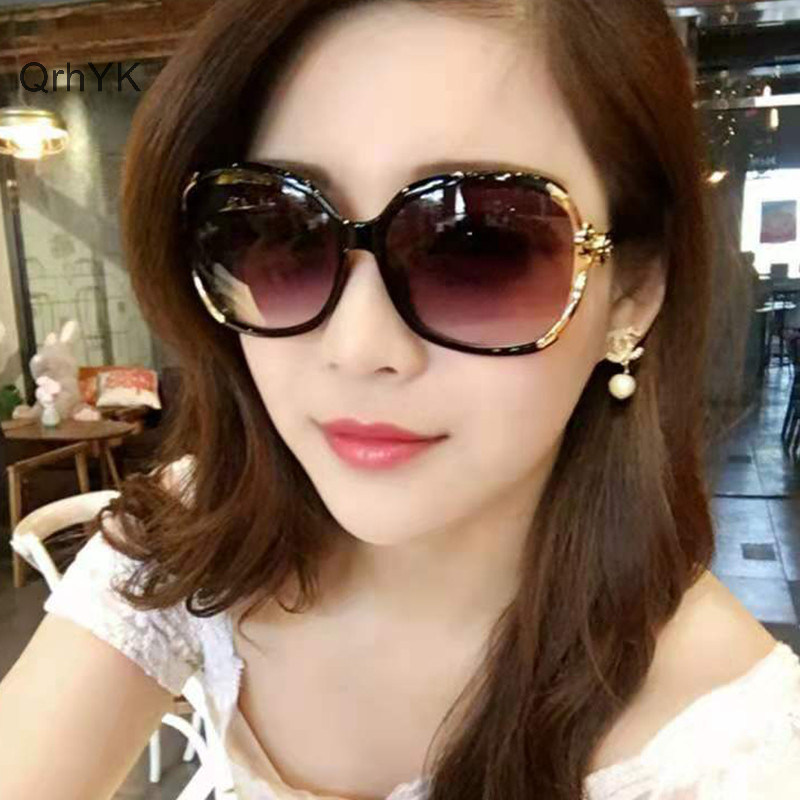 Nhà máy thời trang Kính râm nữ thời trang Camellia Net Kính râm màu đỏ Kính gọng lớn QrhYK
