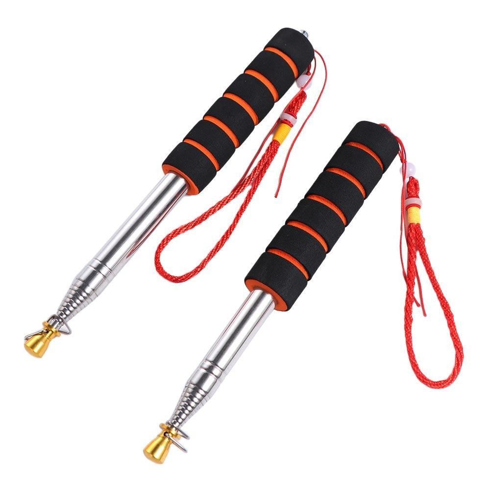 JSJJING Cột Cờ, Cột Cờ Kính Thiên Văn Cầm Tay Bằng Thép Không Gỉ, Xoay Tay Cầm Xốp Di Động Hướng Dẫn Du Lịch Flagstaff 160 / 200 / 300CM