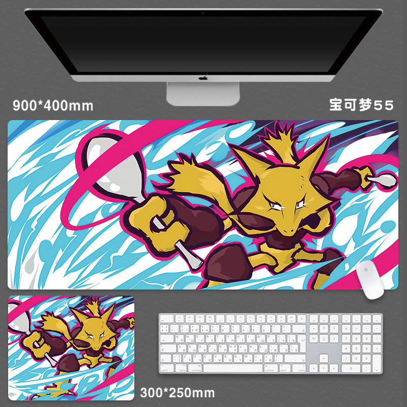 Pokemon Miếng Lót Chuột Anime Lớn Miếng Lót Chuột Hoạt Hình Pikachu Gengar Laptop Để Bàn Thảm Phụ Kiện