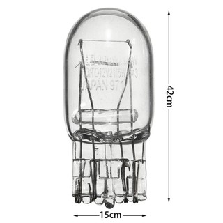 Lookshow 2 Chiếc T20 Đèn Halogen Thủy Tinh Chạy Ban Ngày Đèn Tín Hiệu Dừng Phanh Đuôi Bóng Đèn 7443 W21 / 5W H5U5