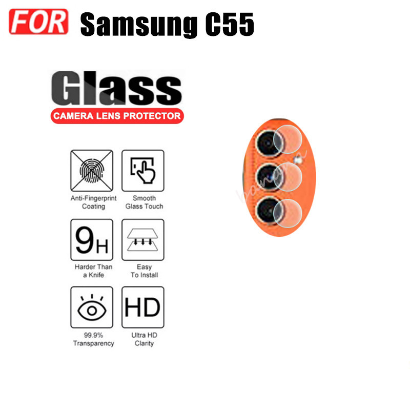 Kính cường lực chống ánh sáng xanh Samsung C55 cho Samsung M55 A55 A35 A25 A15 A05 A05S A14 A04 A04E A03 A13 A12 A54 S20F S23FE Bảo vệ màn hình + Phim ống kính máy ảnh + Phim mặt sau