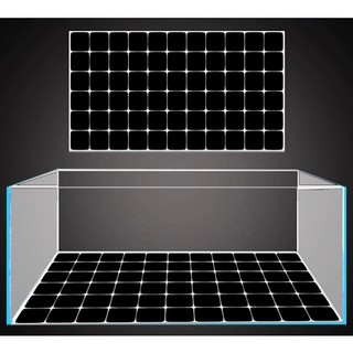 Decal Trắng, Đen, Xanh Biển (Caro) Dán Bể Cá Cảnh (Cao 50cm)