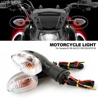 Lookshow 1 Cặp Xe Máy Bật Tín Hiệu Đèn Báo Trước Lưng Blinker Blubs Cho Yamaha R1 R6 XJ6 FZ1 FZ6 FZ8 MT07 09 F5S6